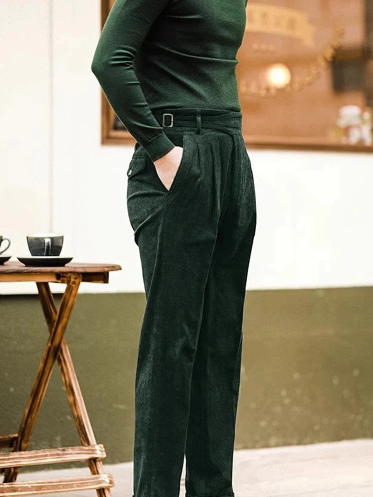 Herrebukser Retro Snit Casual Stil 7