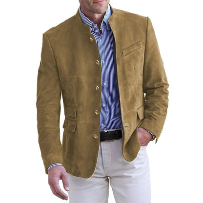 Herrejakke med knapper og moderne design 1