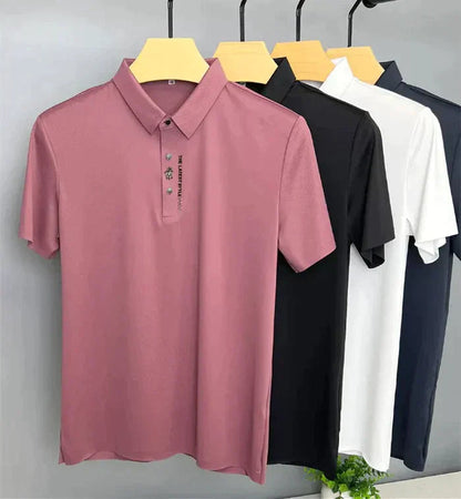 Herren Poloshirt Muscle Fit Kort Ærme Casual Stil 1