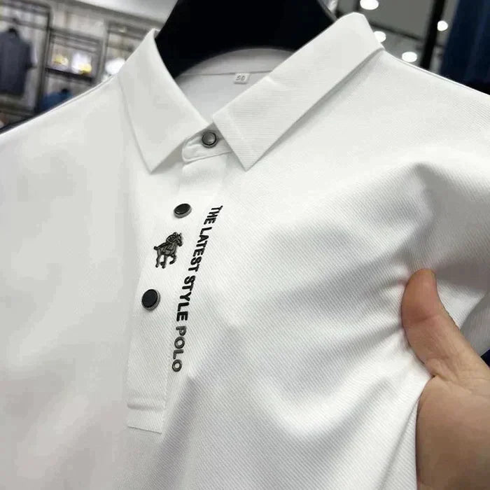Herren Poloshirt Muscle Fit Kort Ærme Casual Stil 4