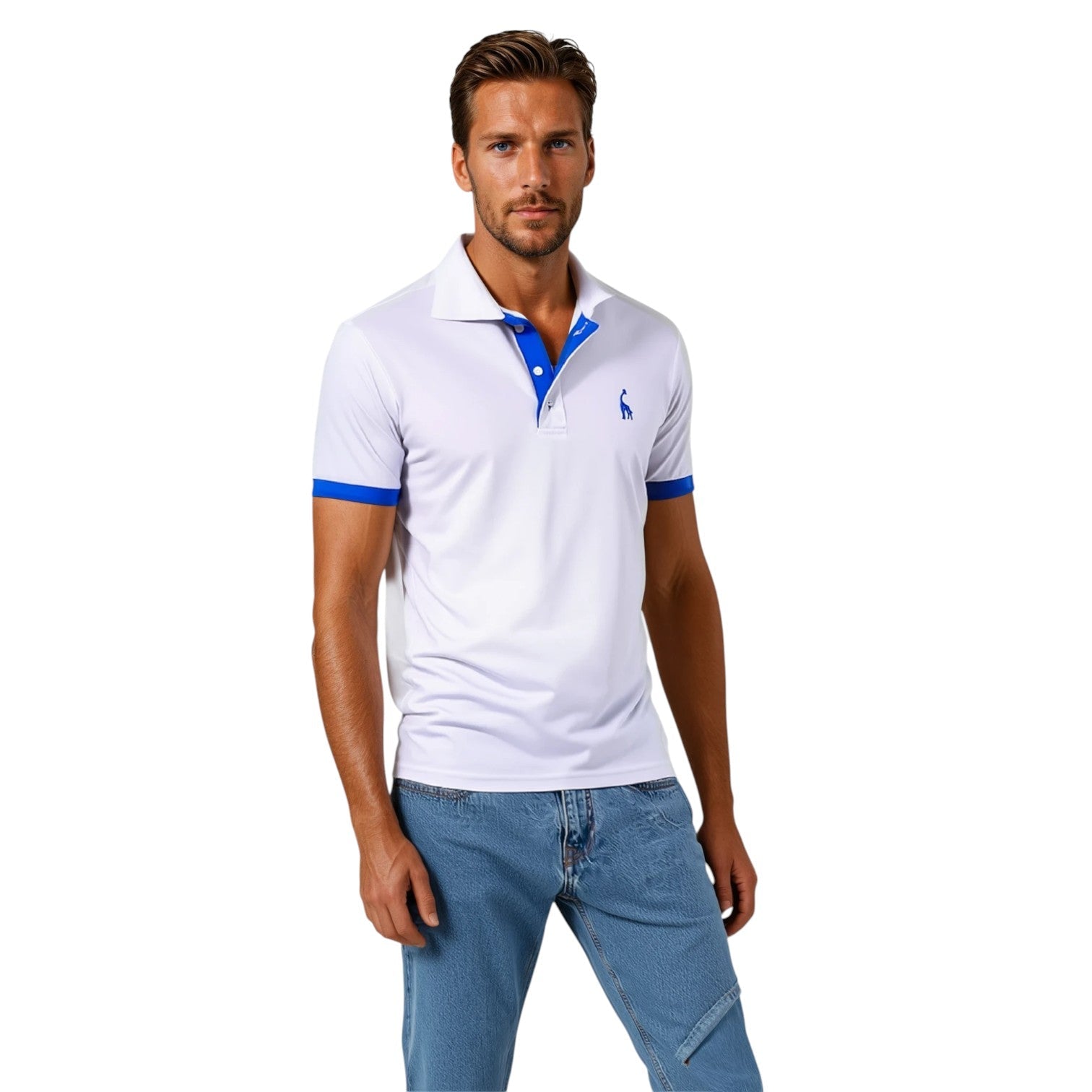 Herrepoloshirt Klassisk afslappet pasform 2