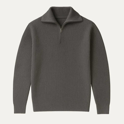 Herrer Merino Uld Jumper med Kvart Lynlås 2