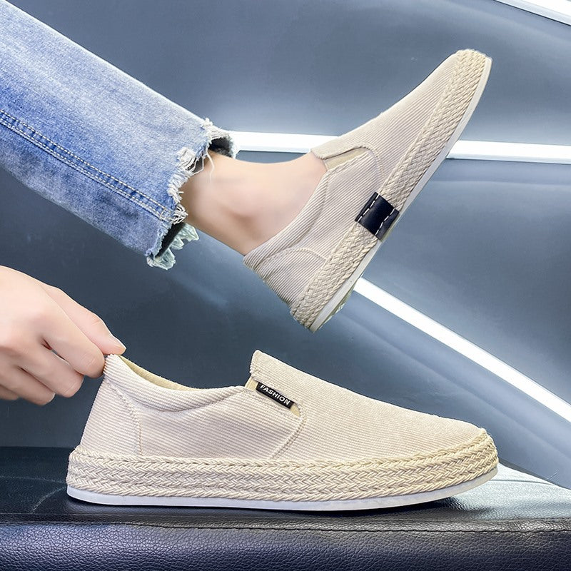Herrernes Espadrilles i Sort og Hvid Sportiv Stil 2