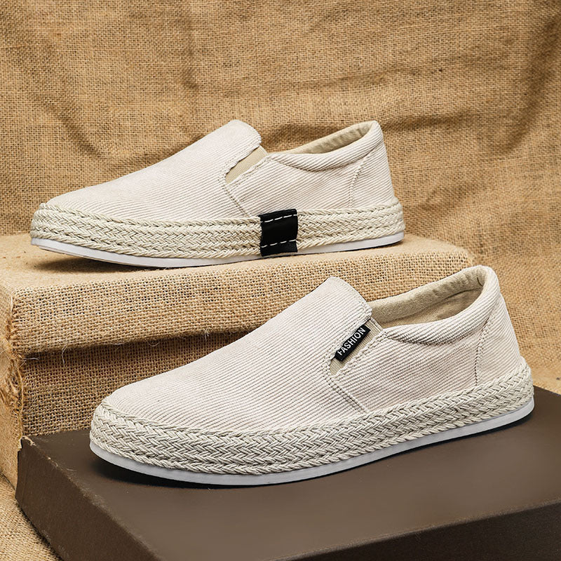 Herrernes Espadrilles i Sort og Hvid Sportiv Stil 3