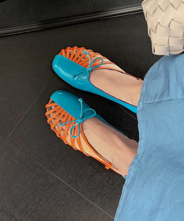Herresandaler med hulmønster og kunstsplejsning 2