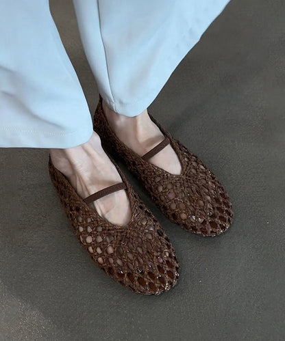 Herresandaler med udskæringer og splejsning 2