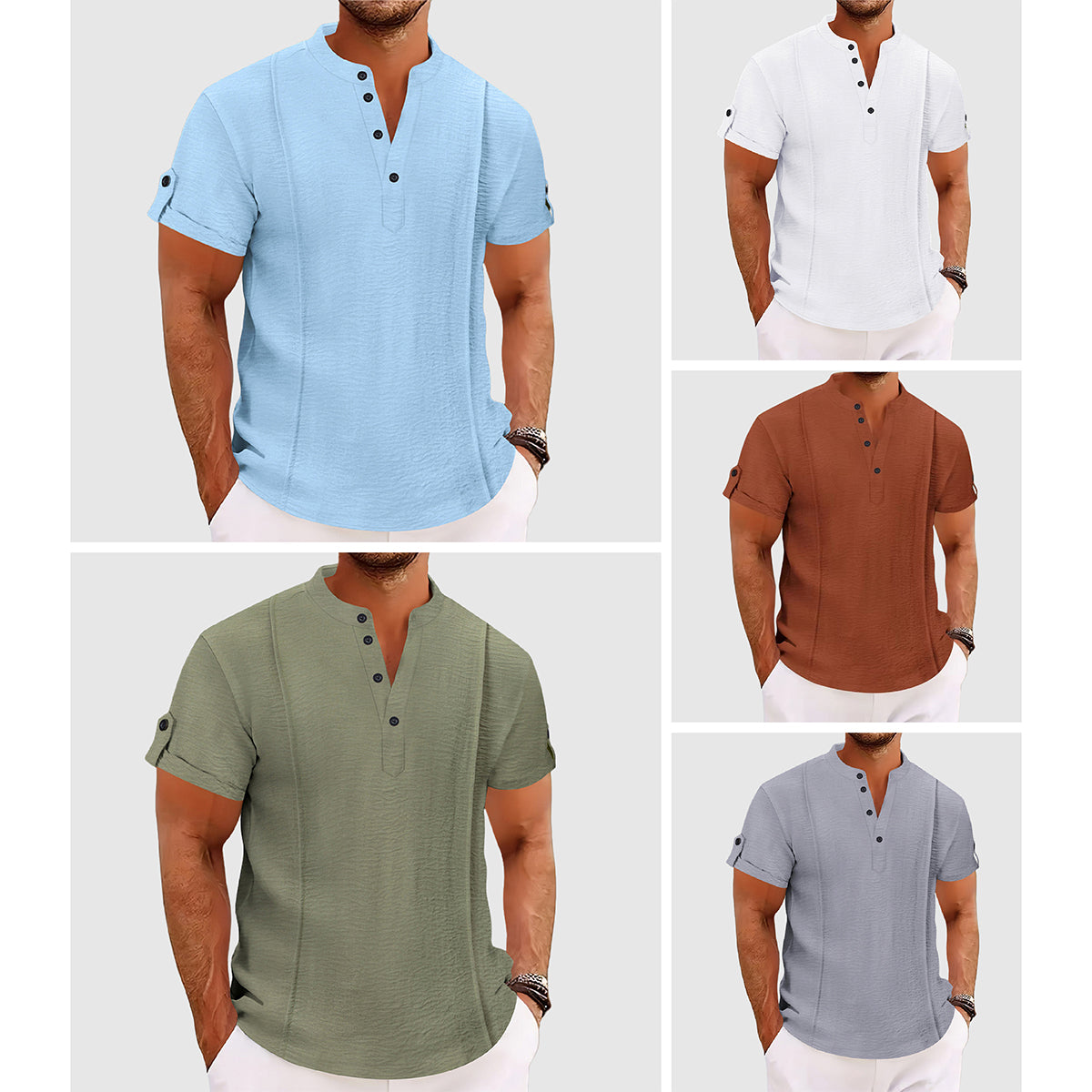 Herreskjorte Coastal Breeze Stil 5