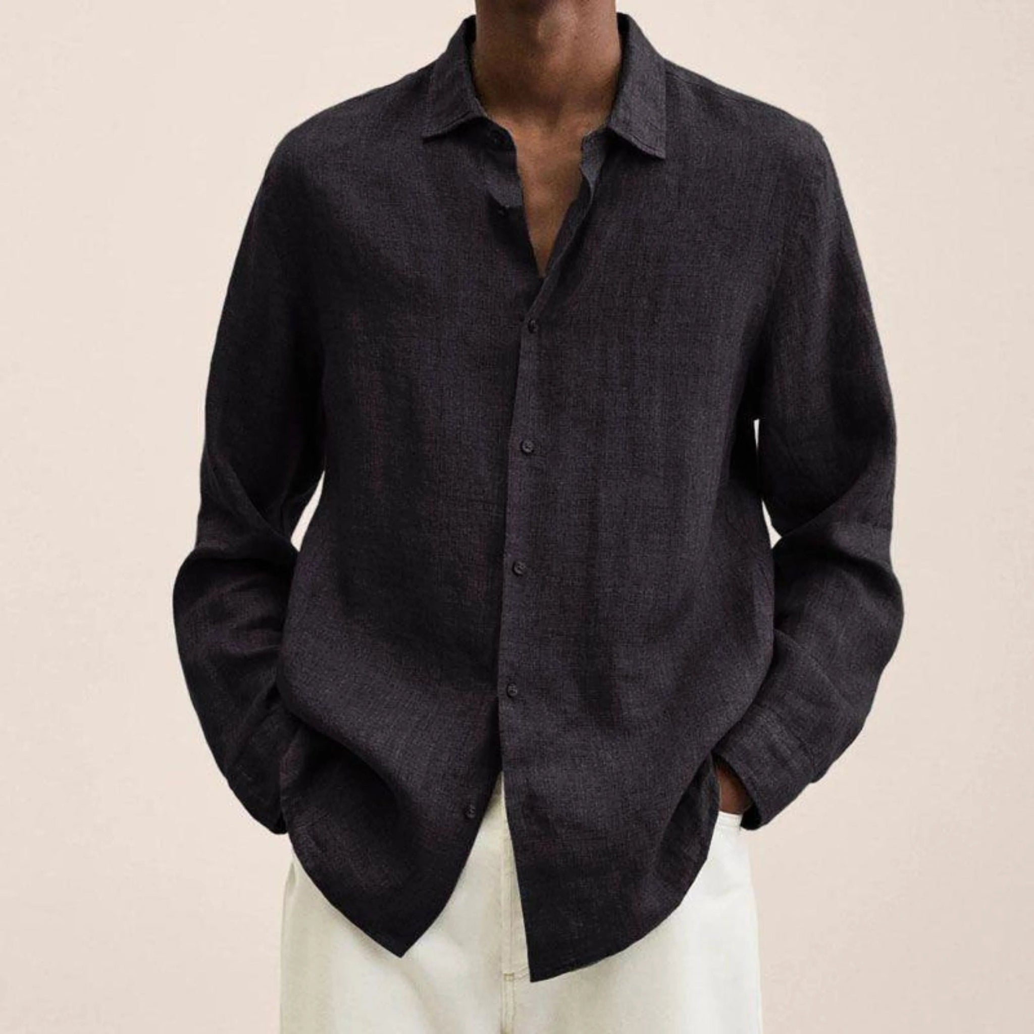 Herreskjorte Slim Fit Klassisk Stil 2