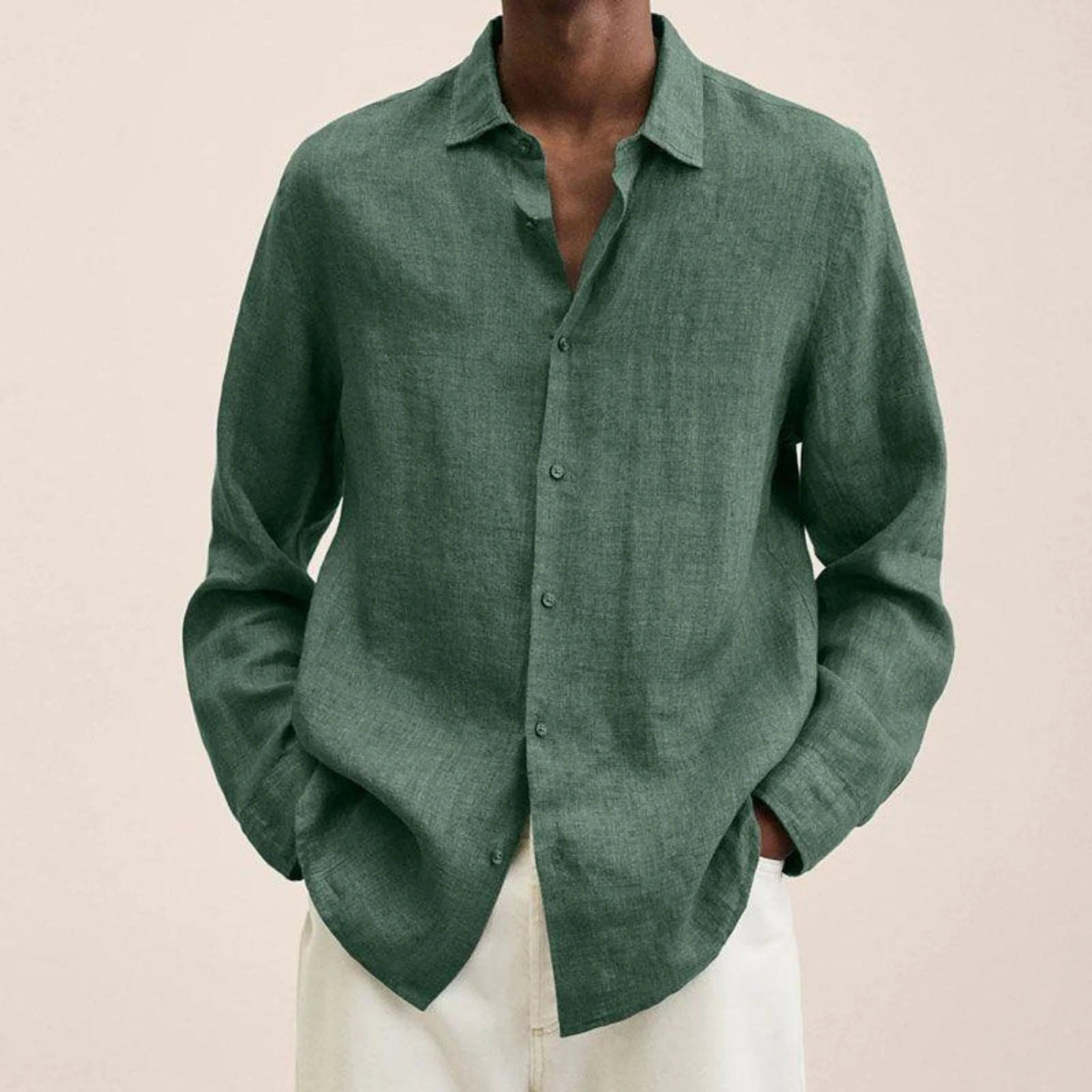 Herreskjorte Slim Fit Klassisk Stil 8