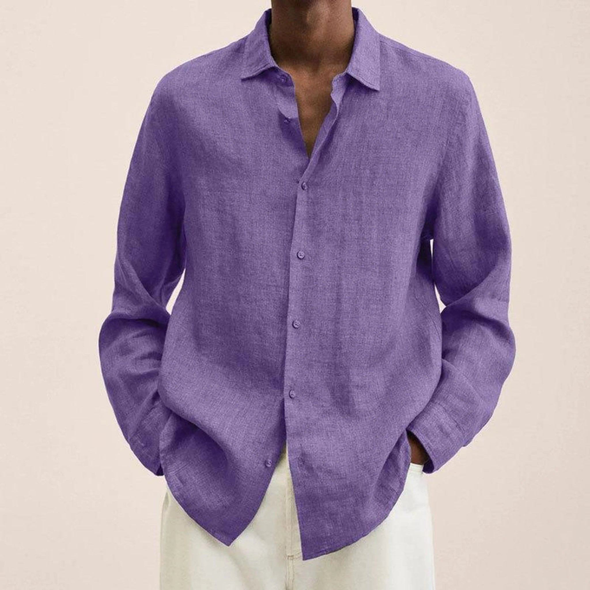 Herreskjorte Slim Fit Klassisk Stil 9