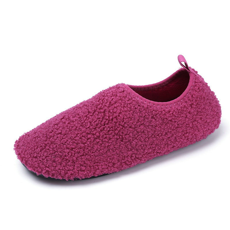 Hjemmesko Dame Fluffy med Skridsikker Sål 6