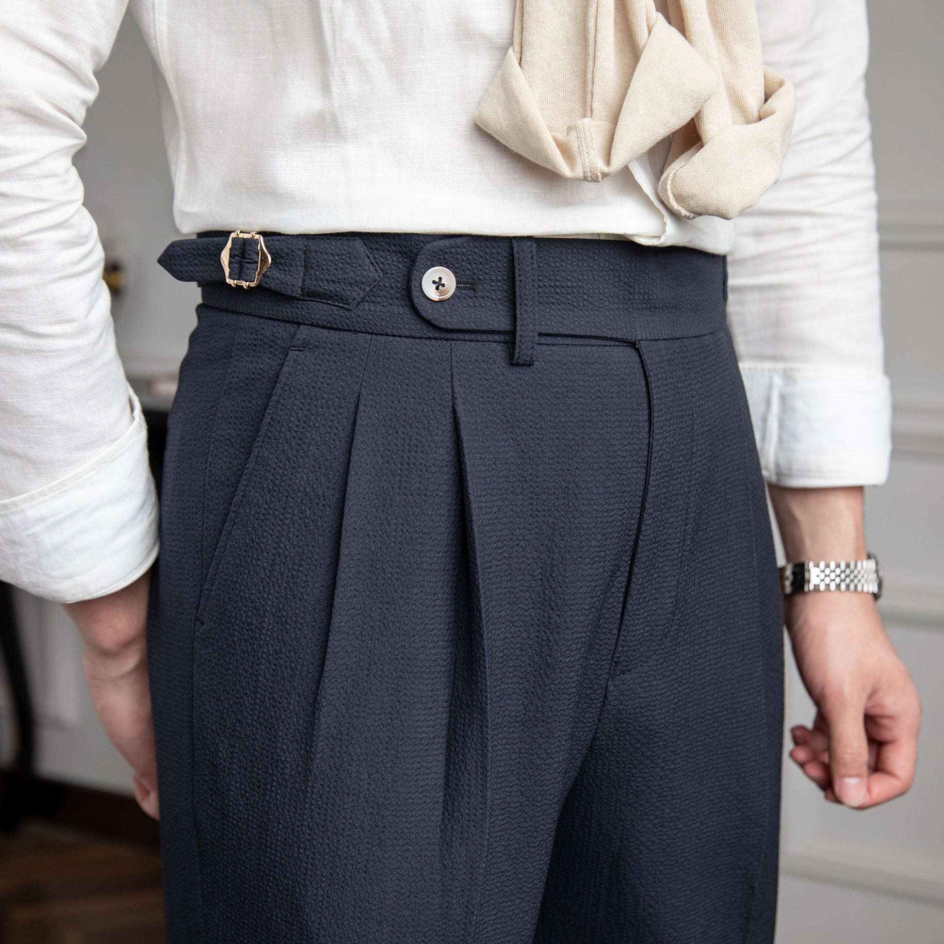 Høj Talje Bukser Vintage Stil 10