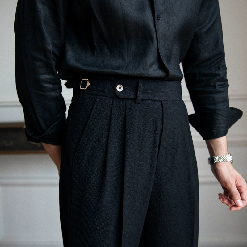 Høj Talje Bukser Vintage Stil 9
