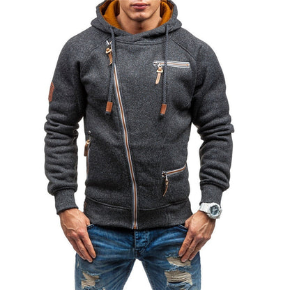 Hoodies Mænd Casual Zip Up Størrelse 0