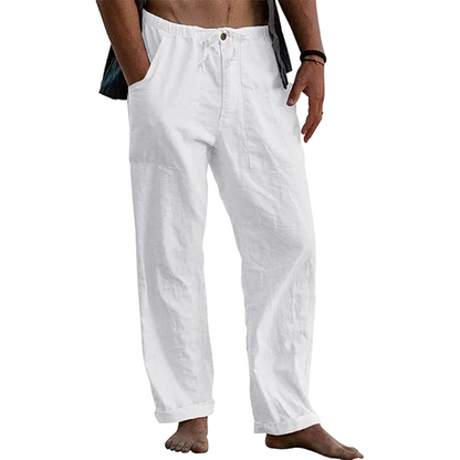 Hørbukser Mænd Casual Stil med Elastisk Talje 0