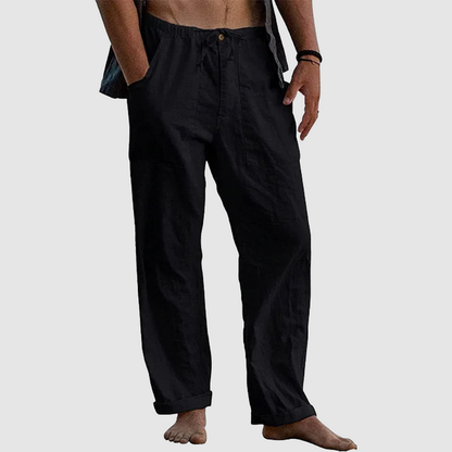 Hørbukser Mænd Casual Stil med Elastisk Talje 2