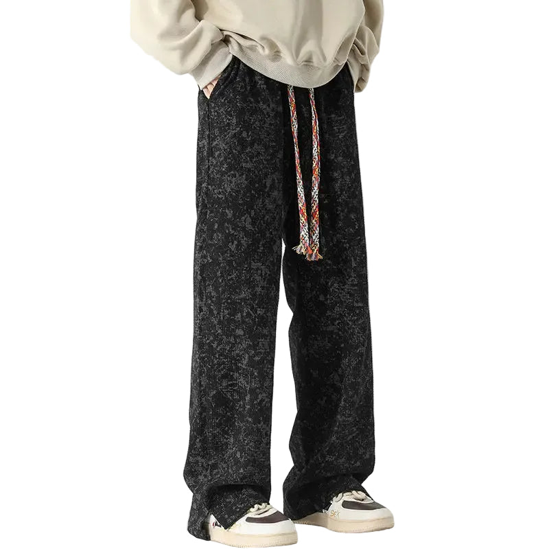 Joggingbukser Mænd Løs Pasform med Elastisk Talje og Praktiske Lommer 0