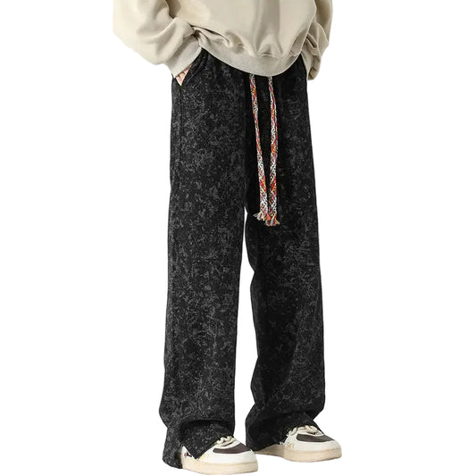 Joggingbukser Mænd Løs Pasform med Elastisk Talje og Praktiske Lommer 0