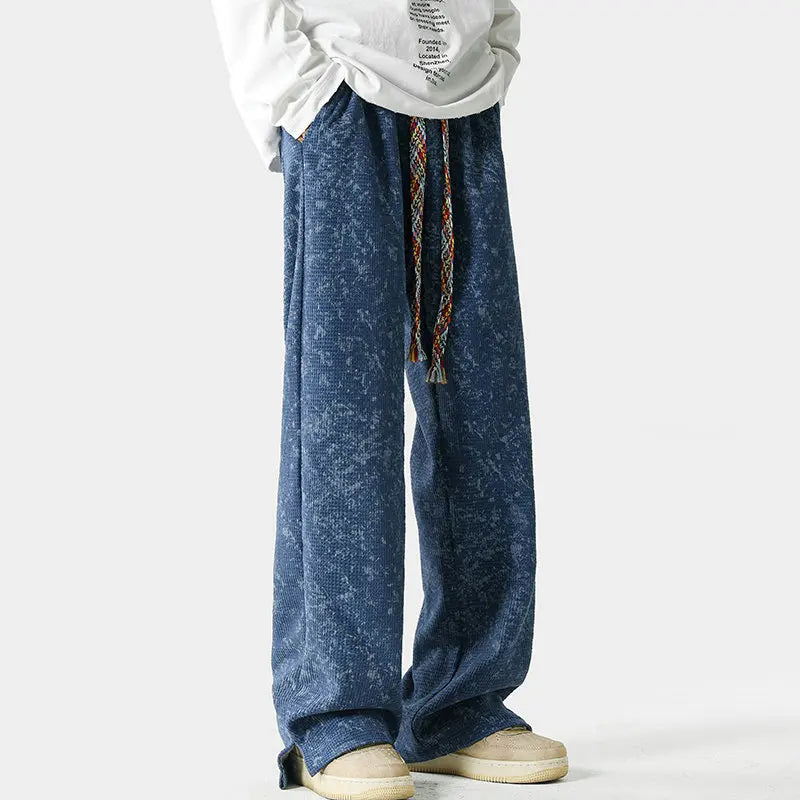 Joggingbukser Mænd Løs Pasform med Elastisk Talje og Praktiske Lommer 5