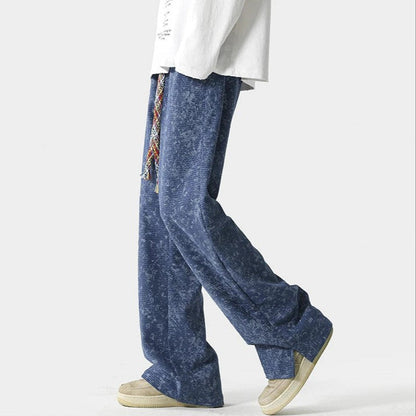 Joggingbukser Mænd Løs Pasform med Elastisk Talje og Praktiske Lommer 7