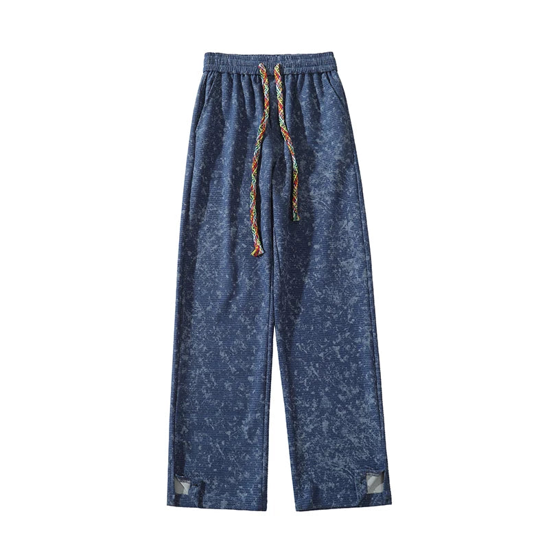 Joggingbukser Mænd Løs Pasform med Elastisk Talje og Praktiske Lommer 8