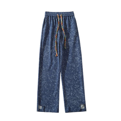 Joggingbukser Mænd Løs Pasform med Elastisk Talje og Praktiske Lommer 8