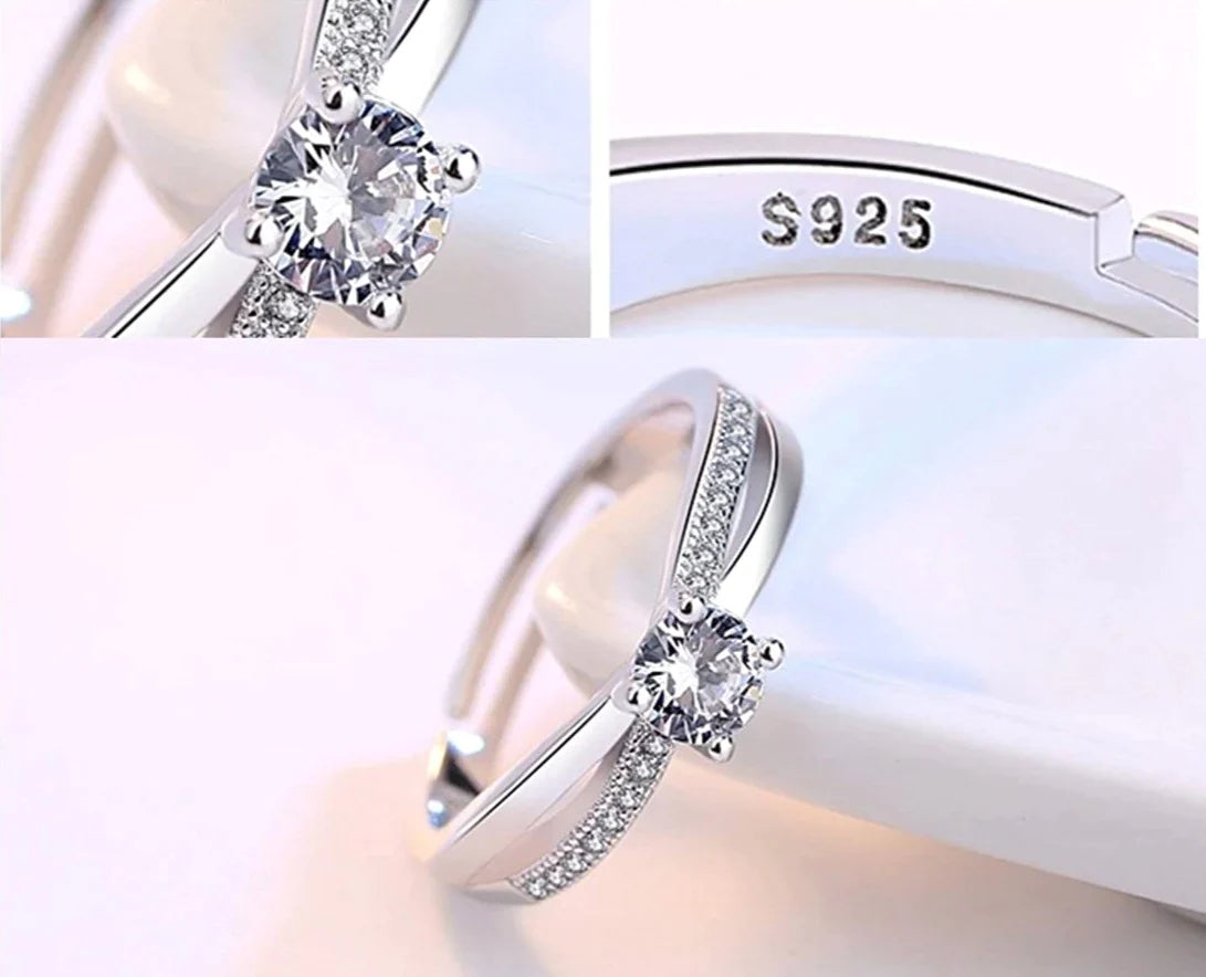 Justerbar forlovelsesring
