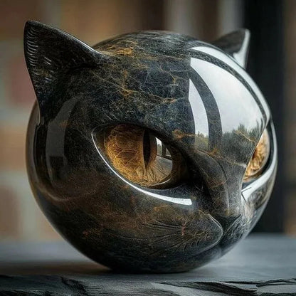 Kattehovedskulptur Moderne Design 1
