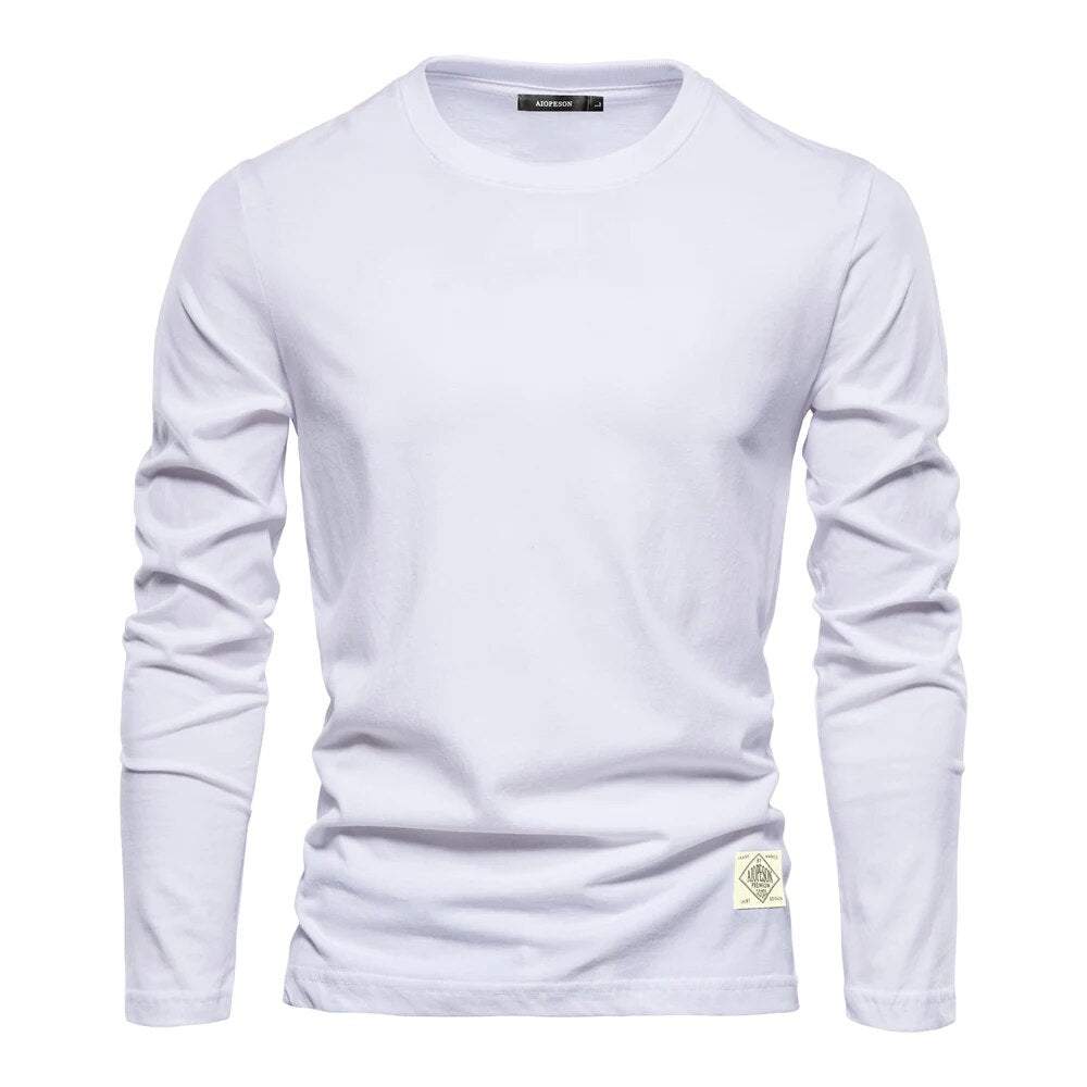 Klassisk Langærmet T-shirt til Mænd 0