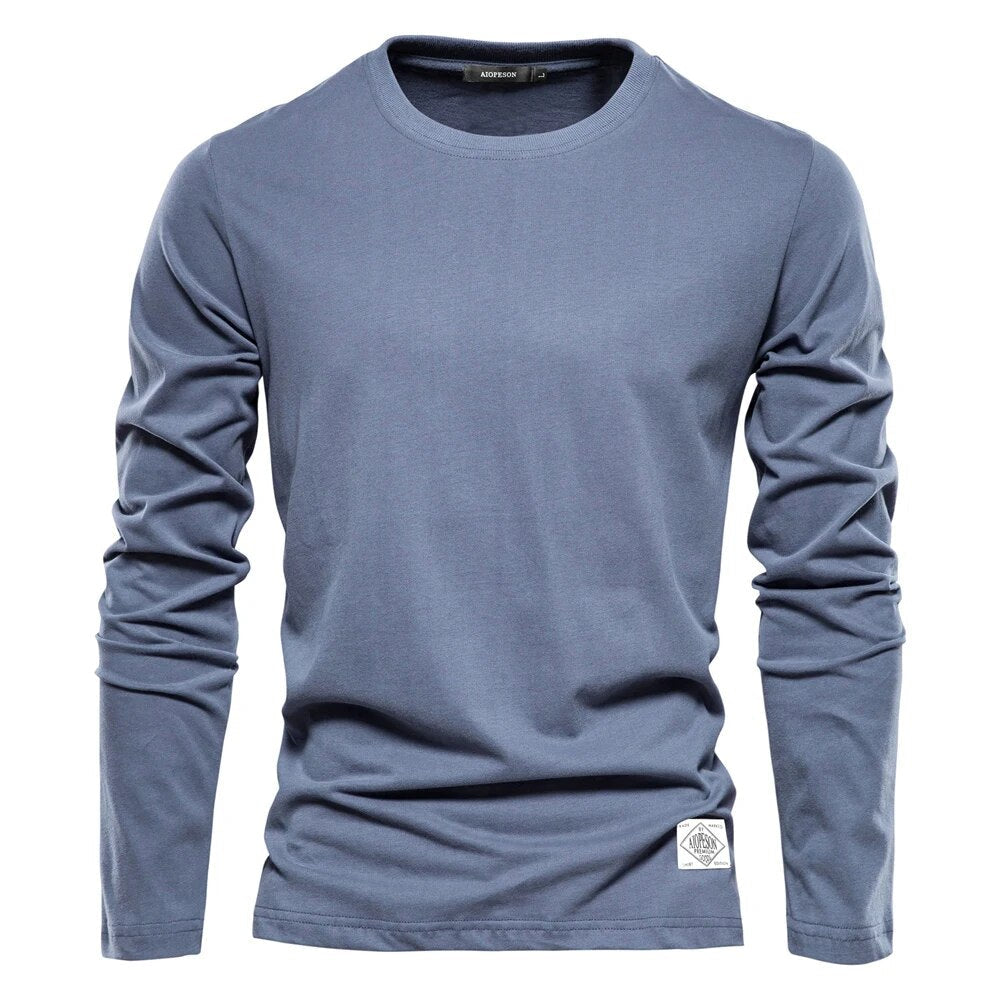 Klassisk Langærmet T-shirt til Mænd 3