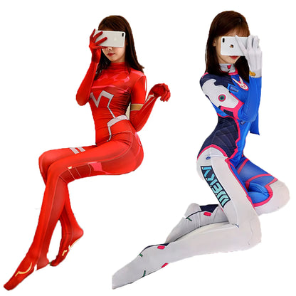 Kvinde Bodysuit Cosplay Tæt Pasform 0