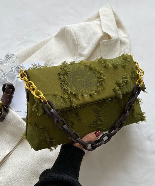 Kvinder Messenger Bag med Kæde og Patches 2