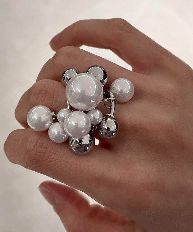 Kvinder Ring med Perle og Kvast Design 1