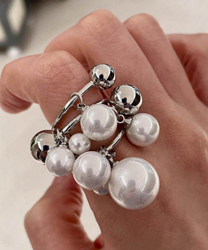 Kvinder Ring med Perle og Kvast Design 3