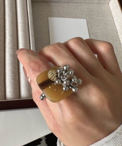 Kvinder Ring med Perle og Kvast Detaljer 2
