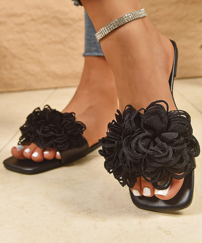 Kvinder Slide Sandaler med Blomsterdesign 1