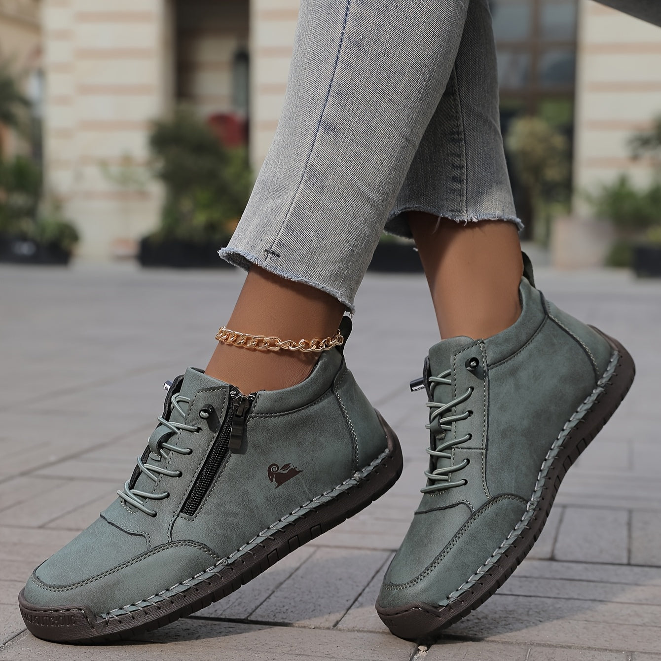 Kvinder Sneakers med Lynlås og Komfortabelt Design 13