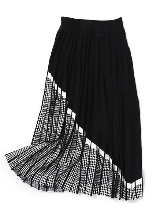 Kvinder Strik Nederdel Patchwork Stil 4