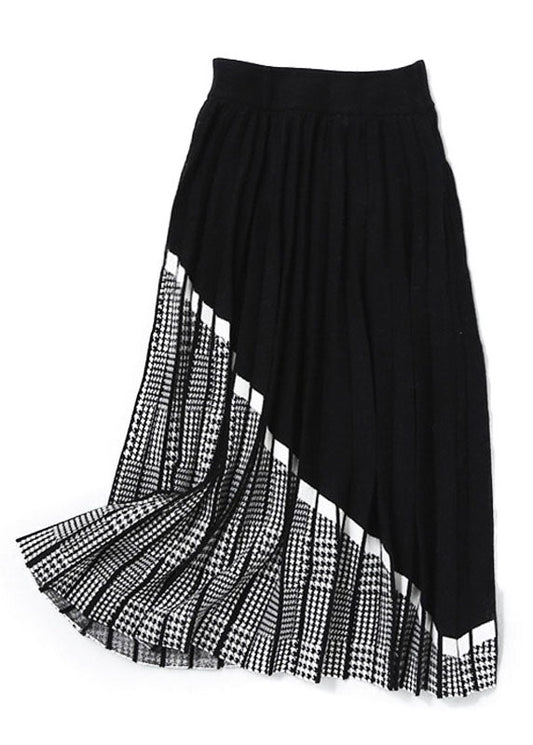 Kvinder Strik Nederdel Patchwork Stil 4
