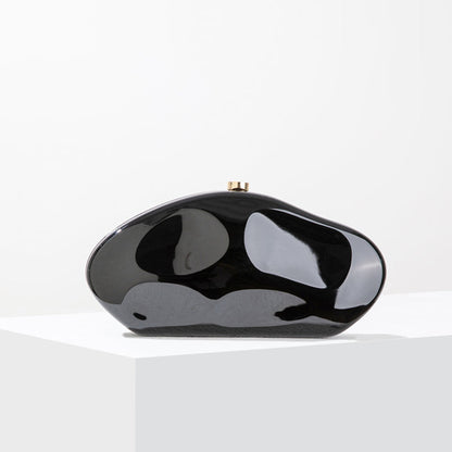 Kvindernes Clutch Taske Struktureret Design Med Aftagelig Kædestrop 6