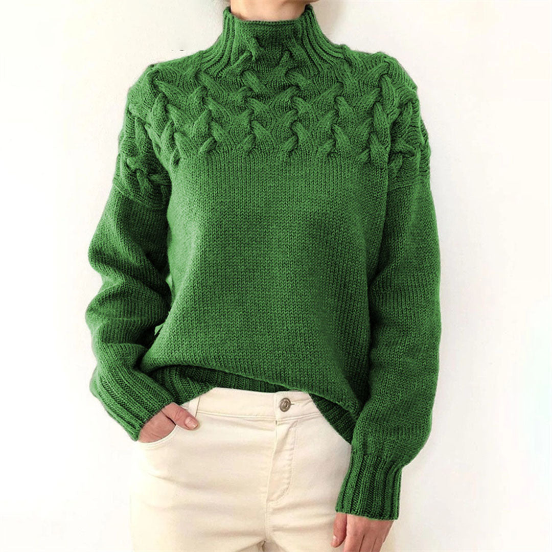 Kvindernes Rullekrave Sweater med Stilfuldt Design 4