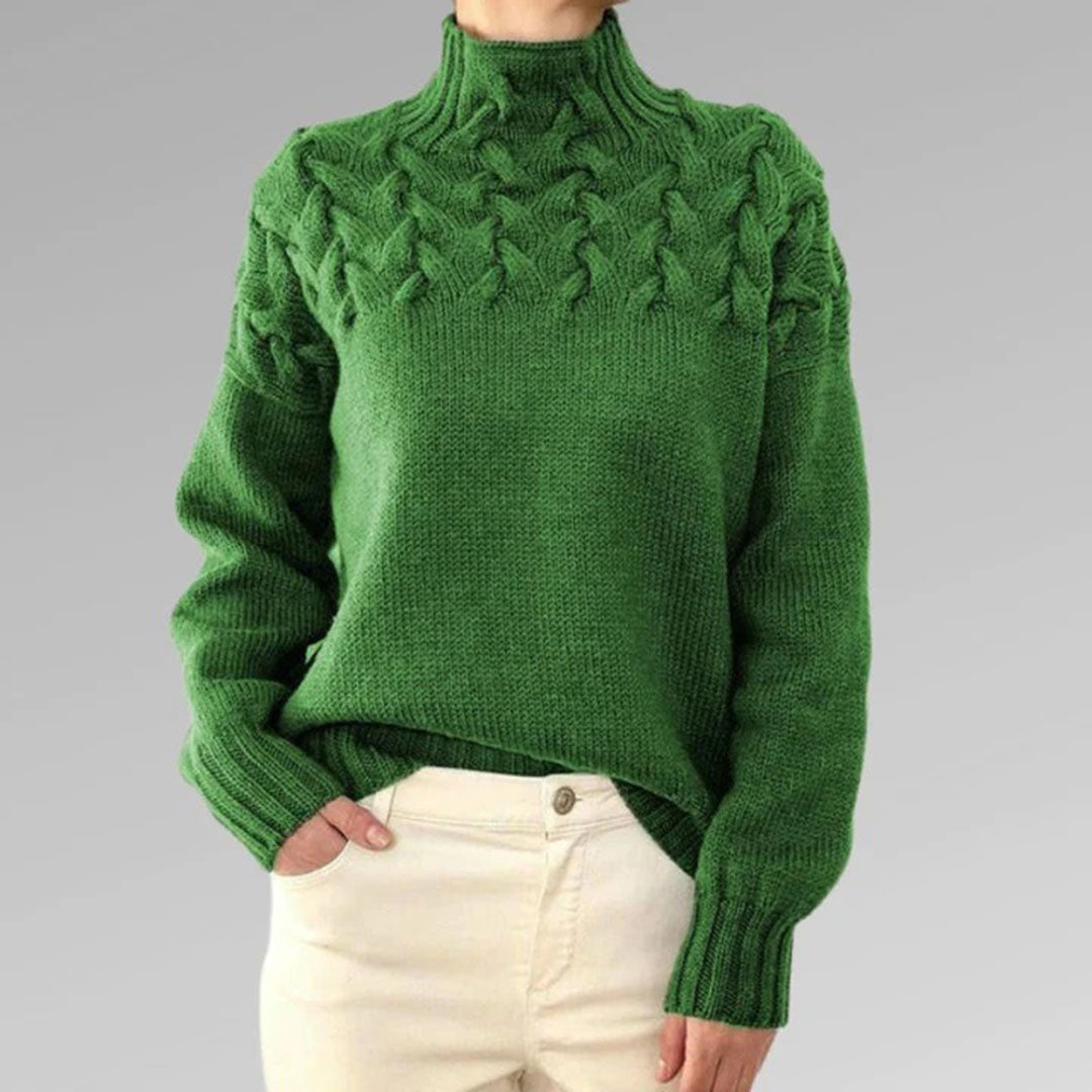 Kvindernes Rullekrave Sweater med Stilfuldt Design 5