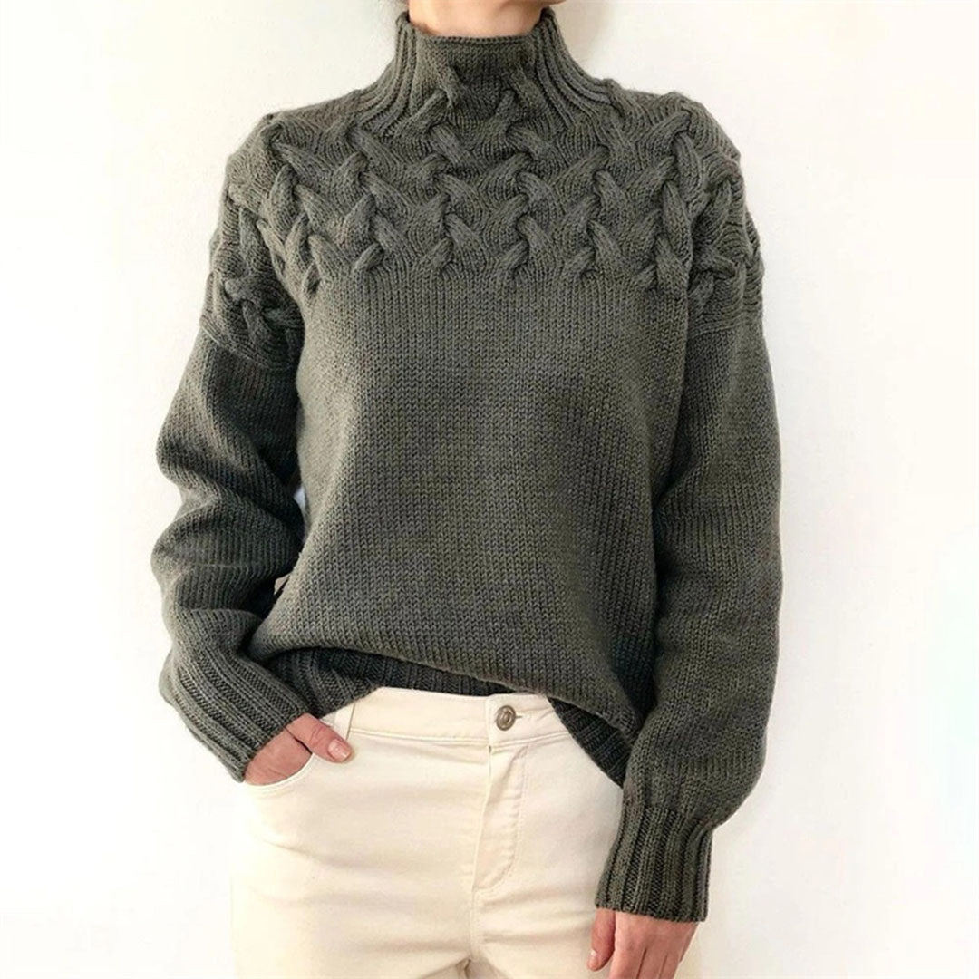 Kvindernes Rullekrave Sweater med Stilfuldt Design 6