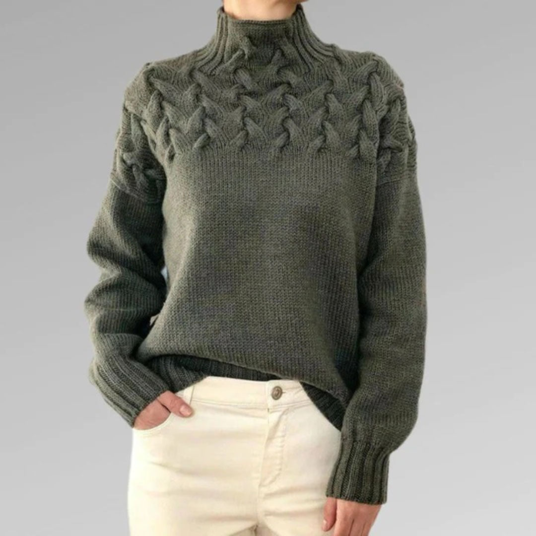 Kvindernes Rullekrave Sweater med Stilfuldt Design 7