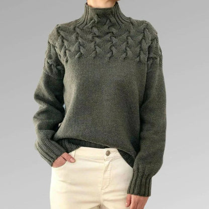 Kvindernes Rullekrave Sweater med Stilfuldt Design 7