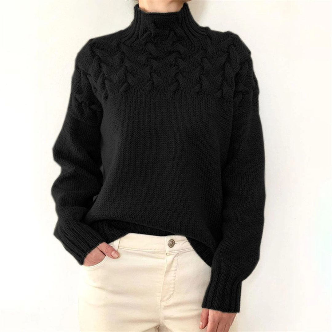 Kvindernes Rullekrave Sweater med Stilfuldt Design 9