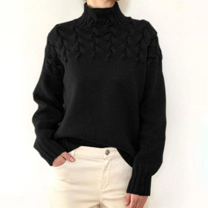Kvindernes Rullekrave Sweater med Stilfuldt Design 9