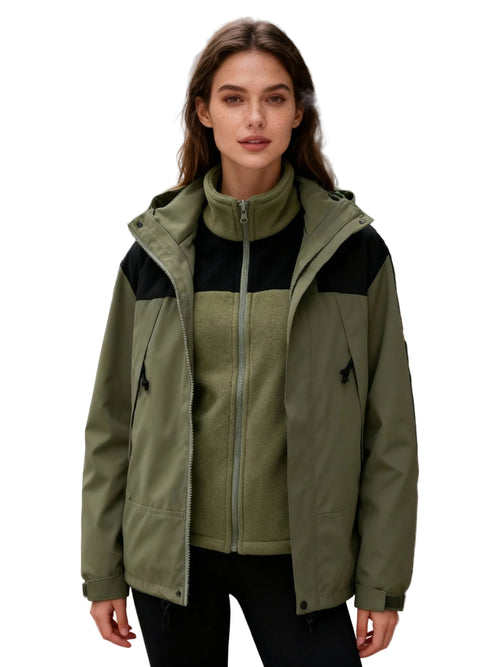 Kvinders 3-i-1 Vinterjakke Fleece 0