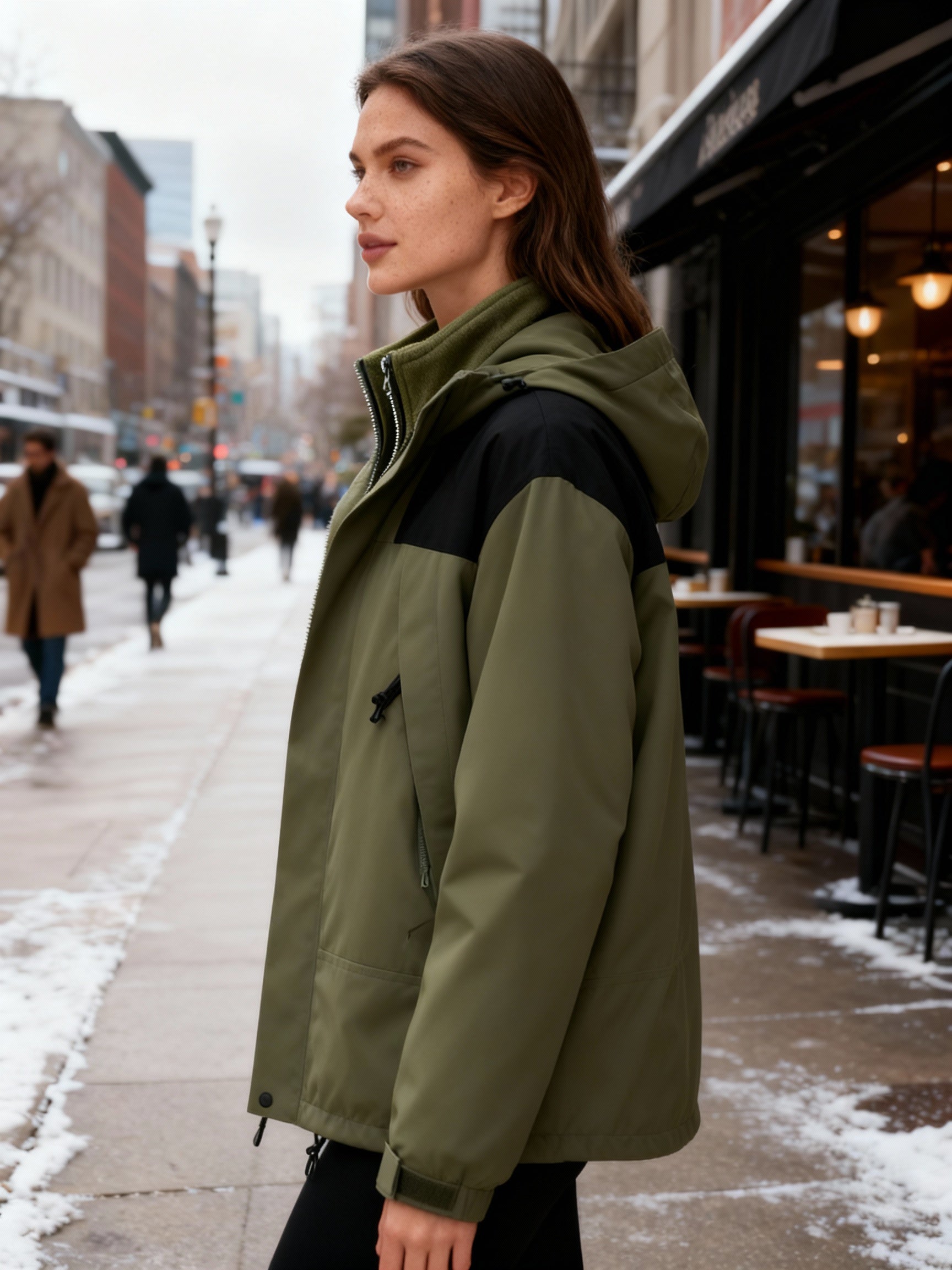 Kvinders 3-i-1 Vinterjakke Fleece 1