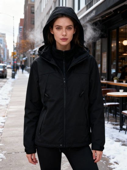 Kvinders 3-i-1 Vinterjakke Fleece 4